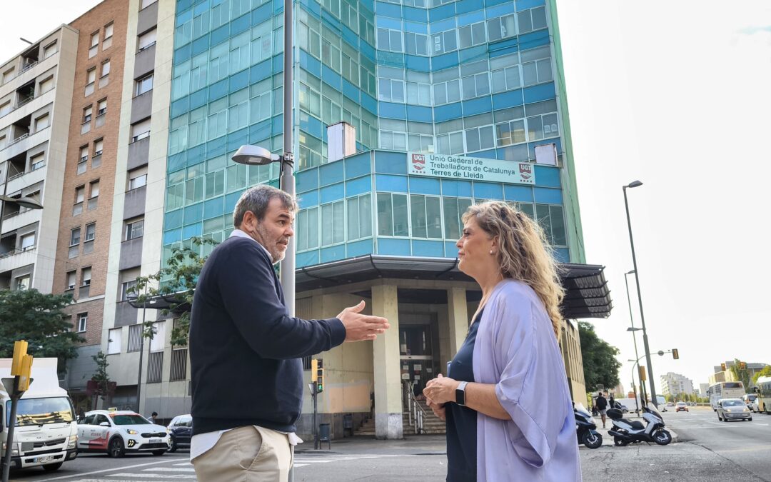 Junts demana solucions a la Paeria davant l’estat ruïnós de l’edifici dels sindicats de Lleida