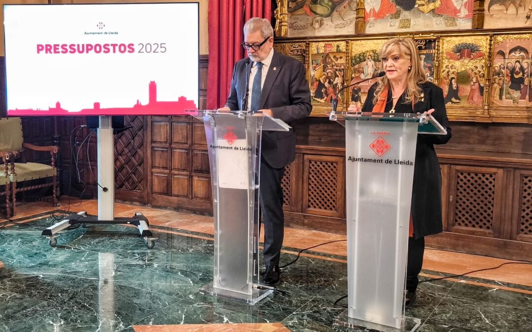 El govern de la Paeria i Junts presentem el pressupost conjunt pel 2025, que augmenta a 232 MEUR, un 6,2% més que l’any passat