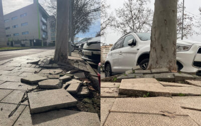 Reclamem reparacions urgents a la vorera del carrer Jaume II al Campus de Cappont